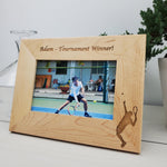 The Tennis Player - Custom Engraved Picture Frame - 066 3