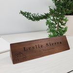 First Responder - Personalized Wood Desk Block - 011 1