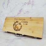 Personalized BBQ Tool Set with Engraved Bamboo Case 6
