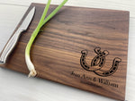 Lucky Horseshoes - Personalized Cutting Board - 302 1