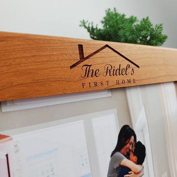 Housewarming Gift - Custom Engraved Picture Frame - 083