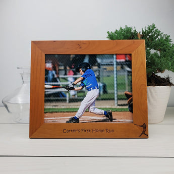 Baseball Lover - Custom Engraved Picture Frame - 067