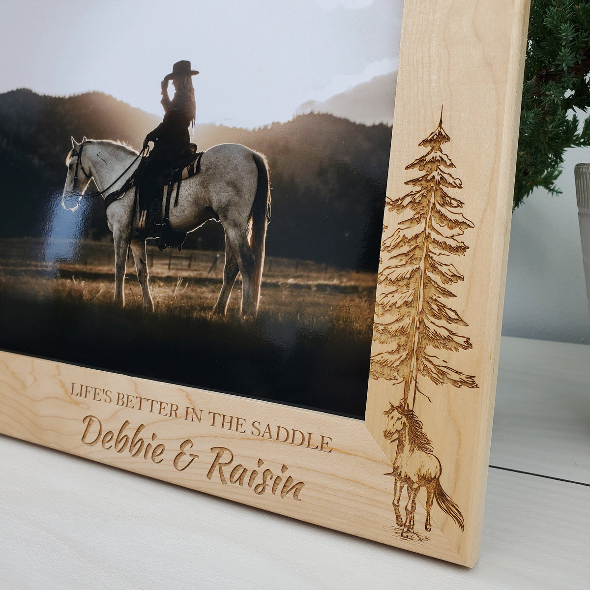 Horses - Custom Engraved Picture Frame - 030