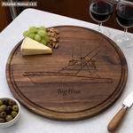 Custom Boat Portrait Cutting Board 1