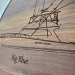 Custom Boat Portrait Cutting Board 2