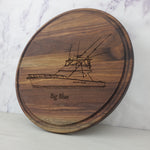 Custom Boat Portrait Cutting Board 3