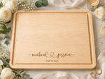 Couple in Love - Personalized Butcher Block - 048 1