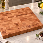 Personalized Name End Grain Butcher Block 5