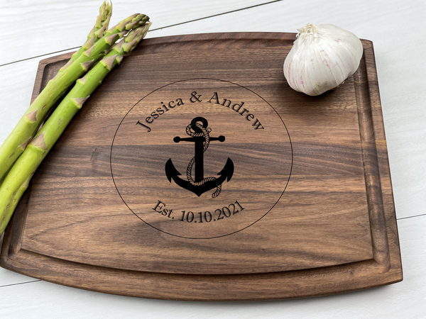 Come Sail Away - Personalized Cutting Board - 052