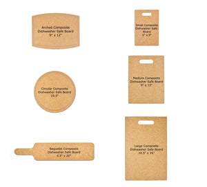 Arched Composite Board 12" x 9"