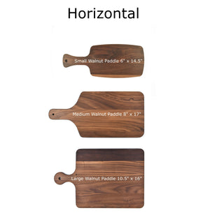Small Walnut Paddle 6" x 14"