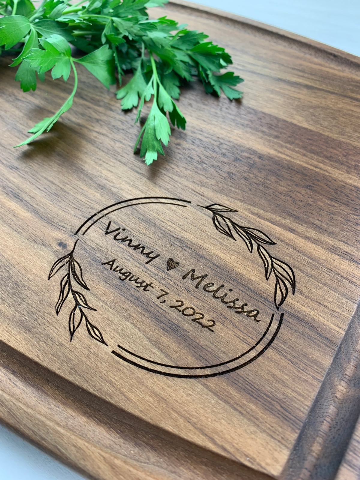 Wedding Gift - Personalized Cutting Board - 065
