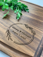 Wedding Gift - Personalized Cutting Board - 065 2