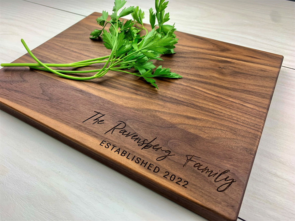 Gift for Mom & Dad - Personalized Cutting Board - 071