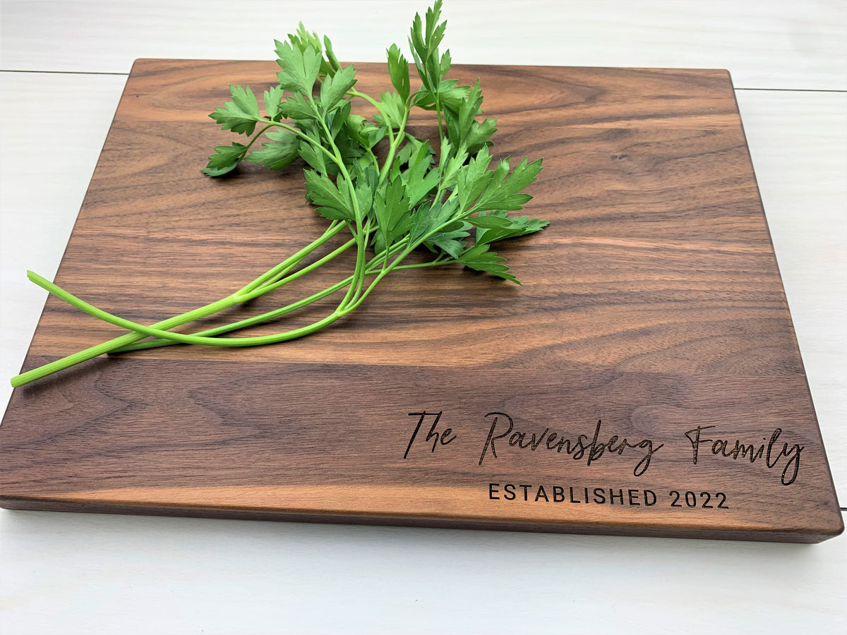 Gift for Mom & Dad - Personalized Cutting Board - 071