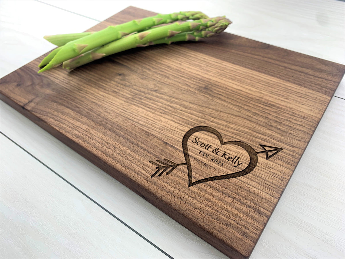 Cupids Arrow - Personalized Cutting Board - 030