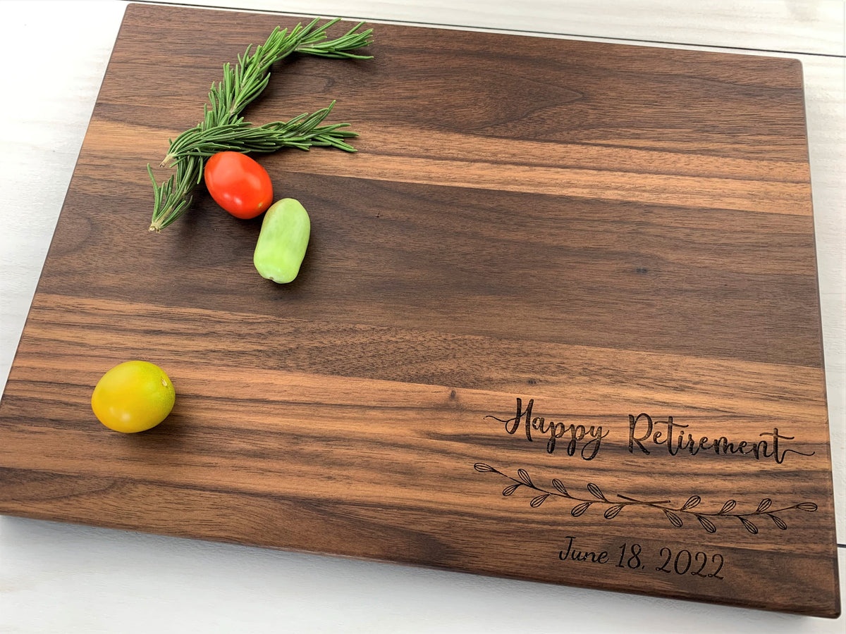 Happy Retirement - Personalized Cutting Board - 092