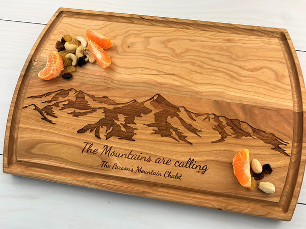 Mountain Lover - Personalized Cutting Board - 087 – Headwall Creative