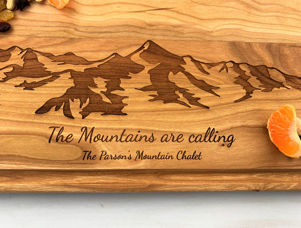 Mountain Lover - Personalized Cutting Board - 087