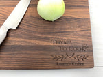 Thyme to Cook - Personalized Cutting Board - 094 3