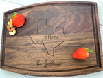 Choose Your State/Province Outline - Personalized Cutting Board - 090 1