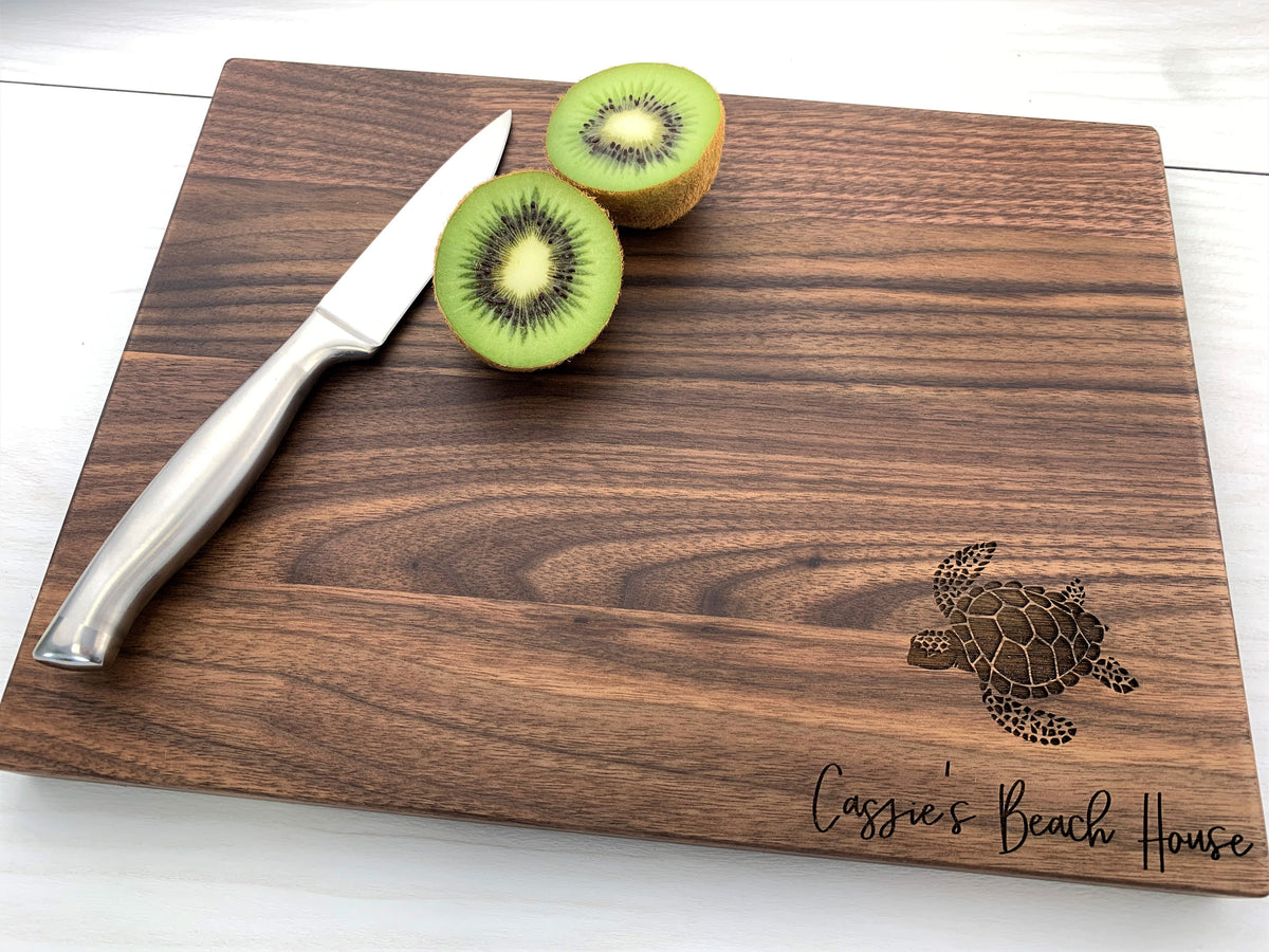 Sea Turtle - Personalized Cutting Board - 084