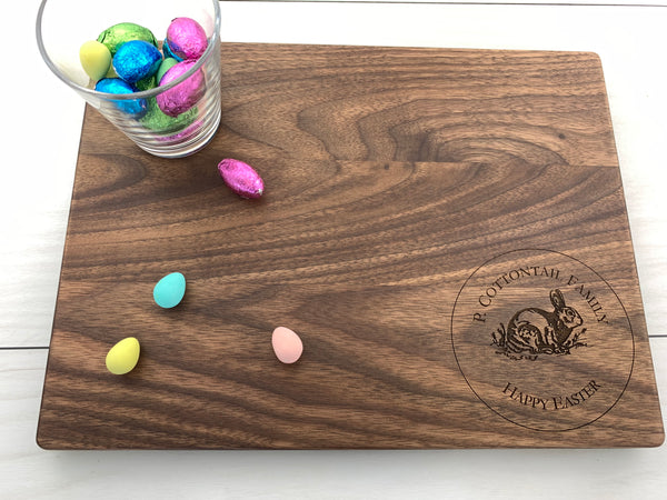Easter Dinner Décor - Personalized Cutting Board - 081