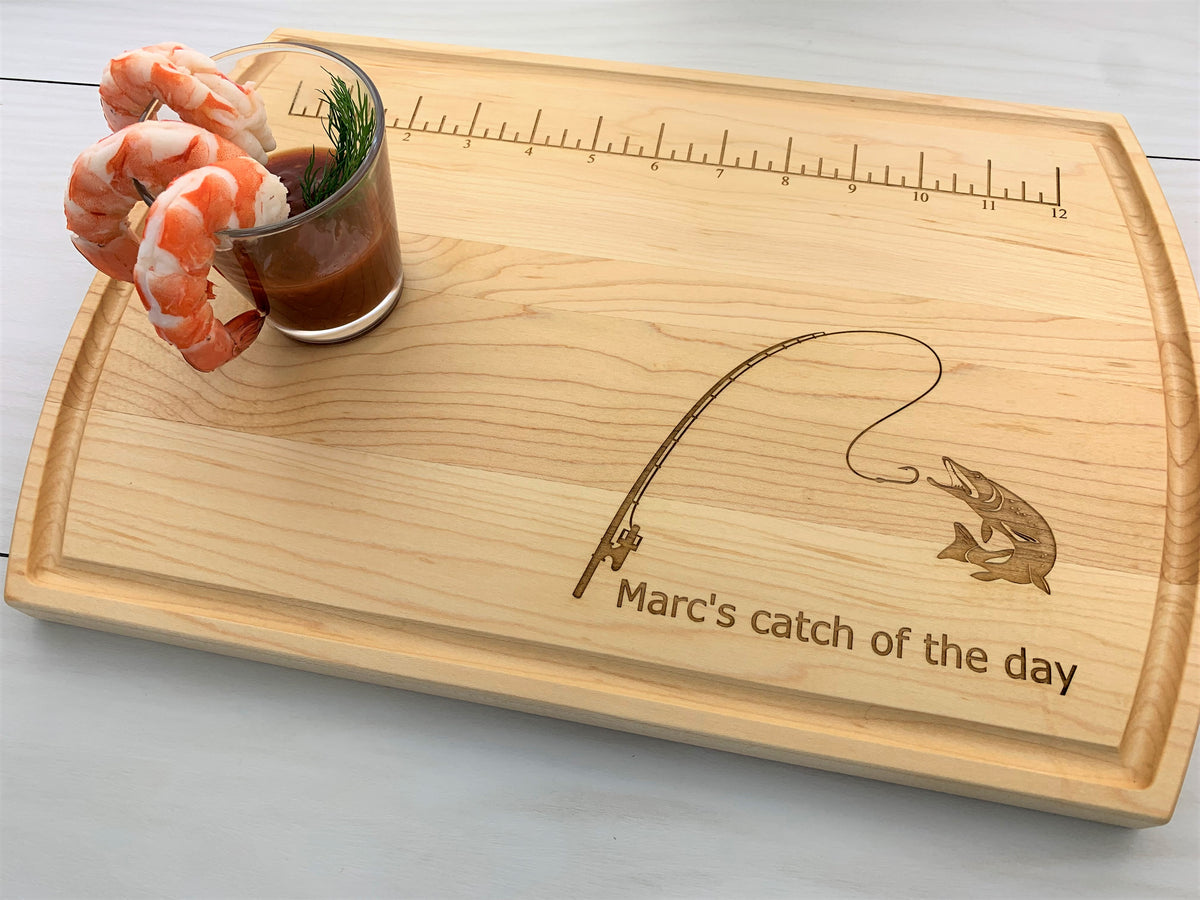 Catch of the Day - Personalized Cutting Board
