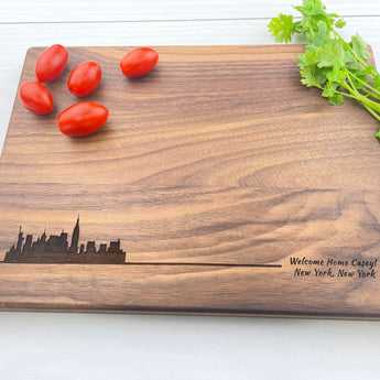 City Skyline Personalized Cutting Board