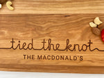 Tied the Knot - Personalized Cutting Board - 123 3