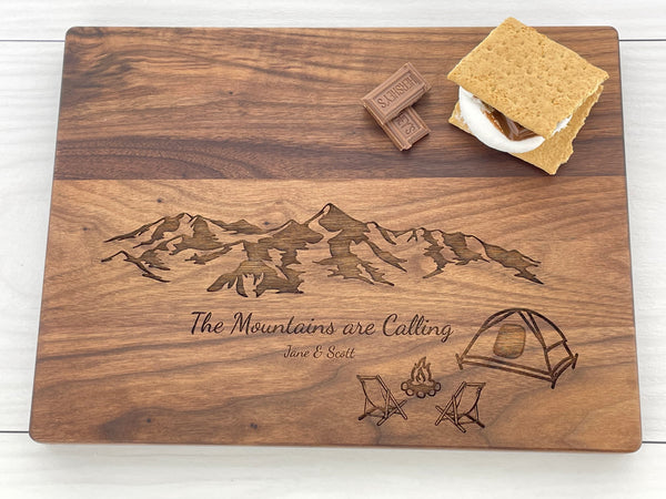 Camping Enthusiast - Personalized Cutting Board - 122