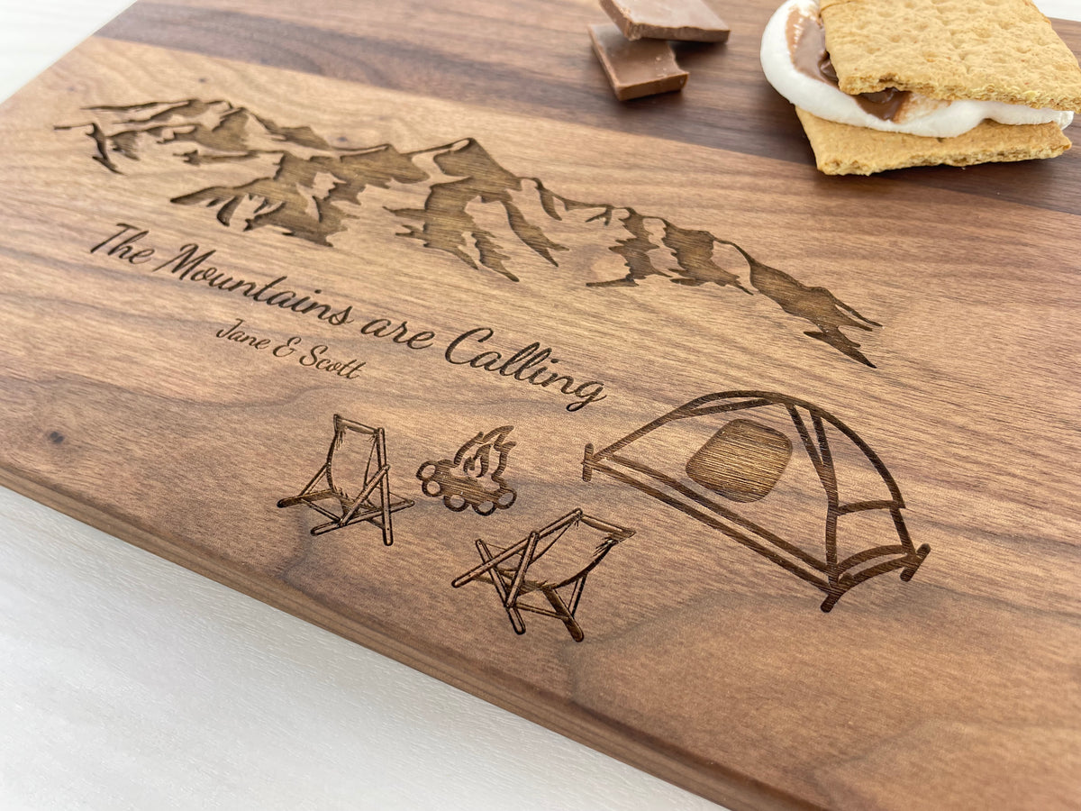 Camping Enthusiast - Personalized Cutting Board - 122