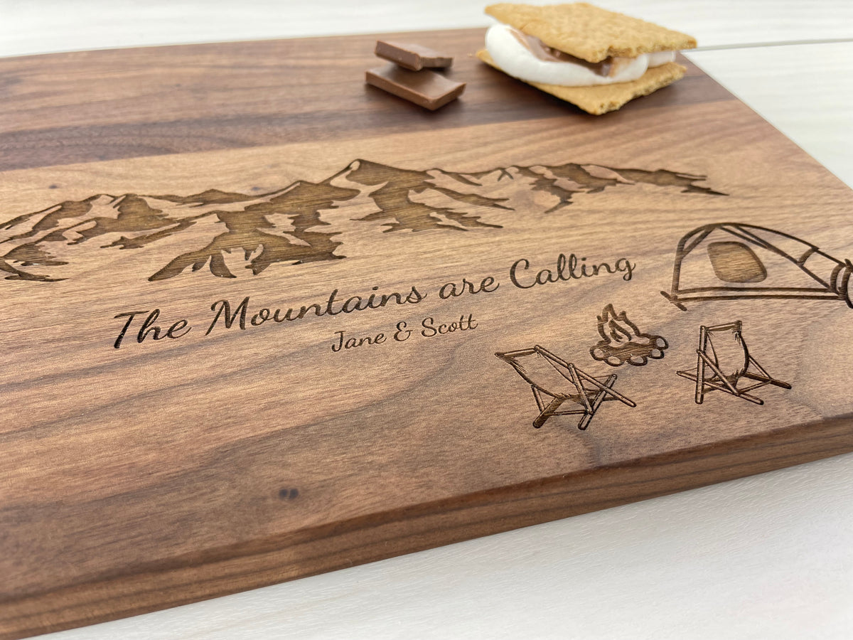 Camping Enthusiast - Personalized Cutting Board - 122