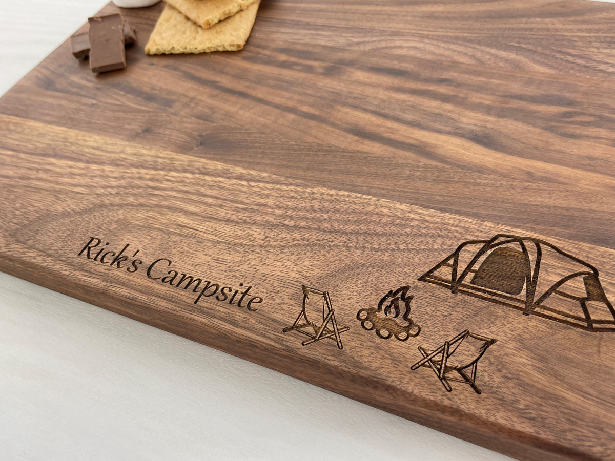 Camping Lover - Personalized Cutting Board - 120