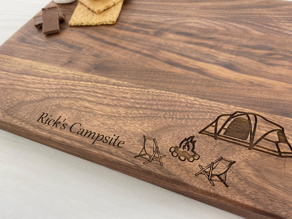 Camping Lover - Personalized Cutting Board - 120