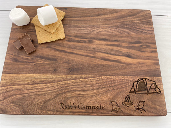 Camping Lover - Personalized Cutting Board - 120