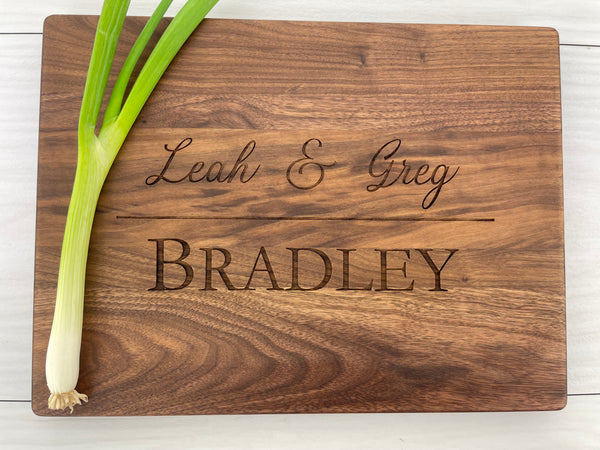 Couples Board - Personalized Cutting Board - 129