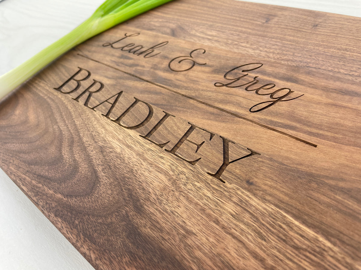 Couples Board - Personalized Cutting Board - 129