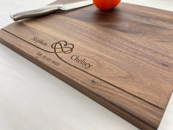Wedding Gift - Personalized Cutting Board - 124