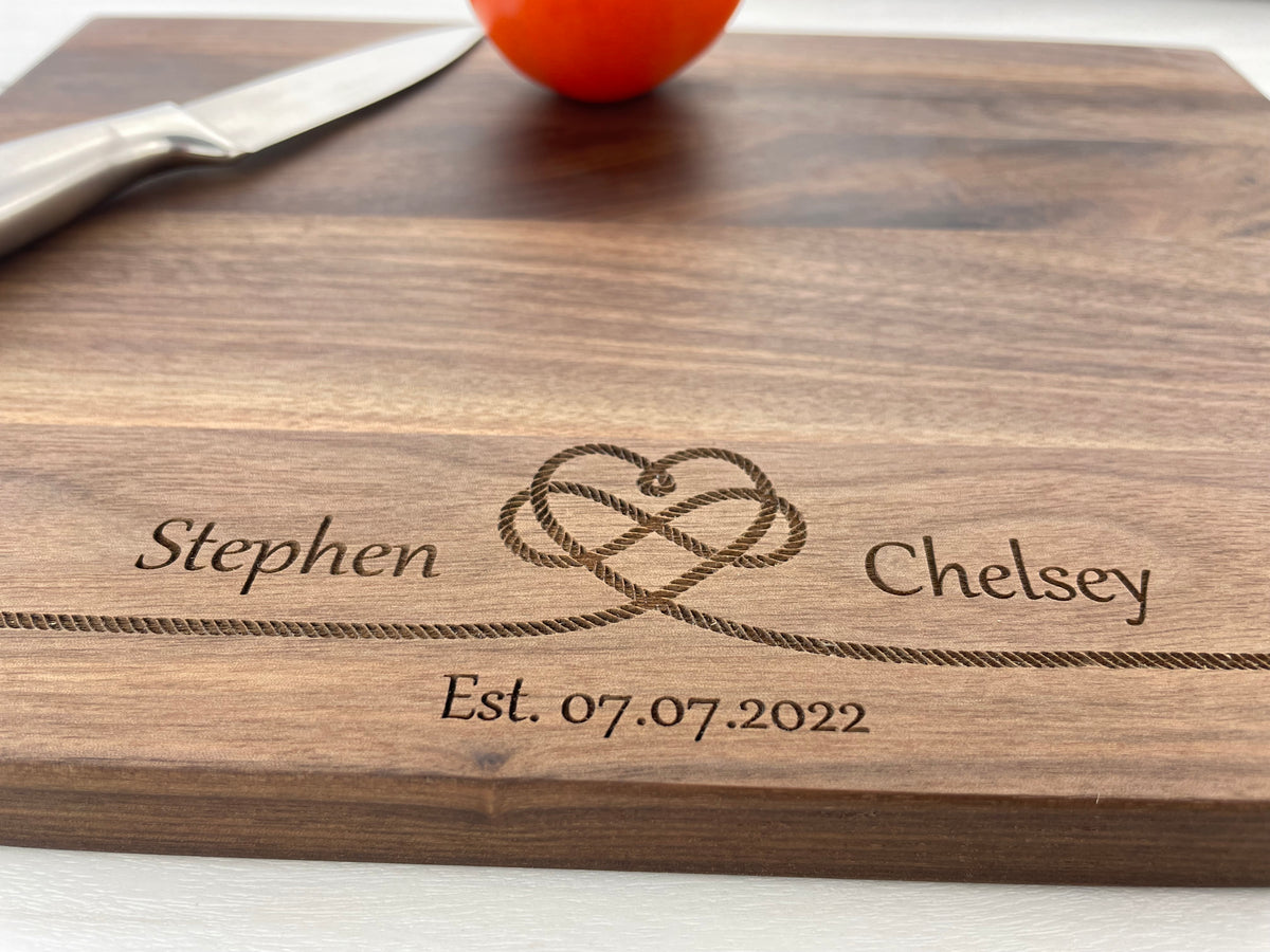 Wedding Gift - Personalized Cutting Board - 124