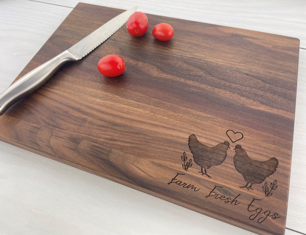 Farm Fresh Eggs - Personalized Cutting Board - 132