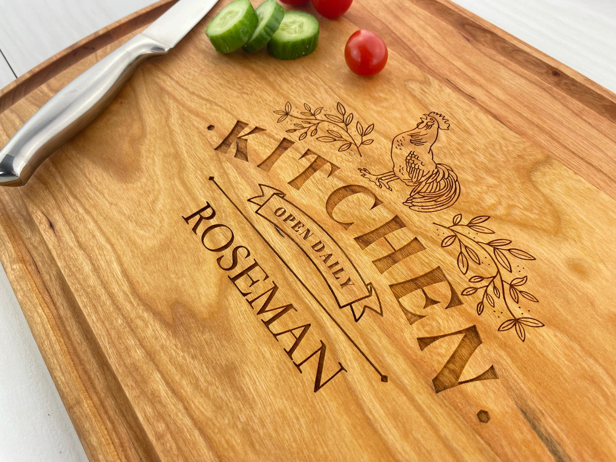 Country Kitchen - Personalized Cutting Board - 139