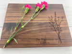 Flower Bouquet - Personalized Cutting Board - 158 3