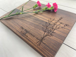 Flower Bouquet - Personalized Cutting Board - 158 1
