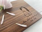 Mothers Day Gift - Penguin Love - Personalized Cutting Board - 159 2
