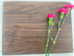 Best Mom Ever - Personalized Cutting Board - 150 2