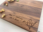 First Anniversary - Origami - Personalized Cutting Board - 147 3