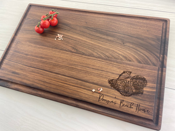 Sea Shells - Personalized Cutting Board - 287