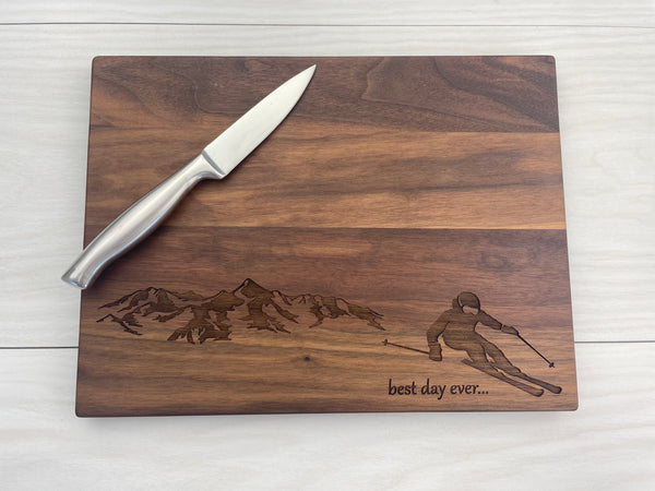 The Ski Lover’s Keepsake - Personalized Cutting Board