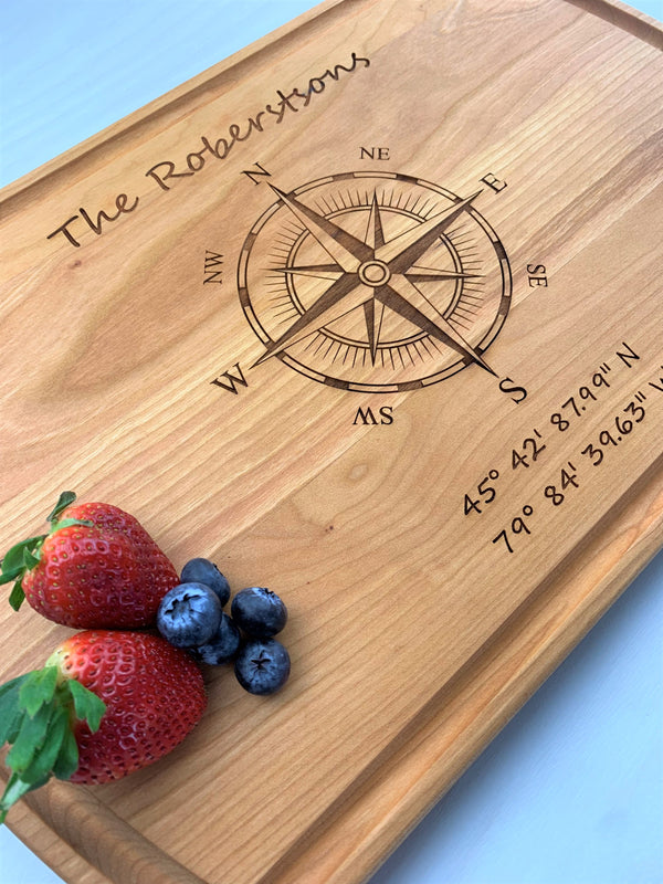 Compass - Personalized Cutting Board - 066
